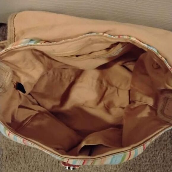 Fossil Fabric Multicolored Stripe Fabric Purse - Picture 7 of 8